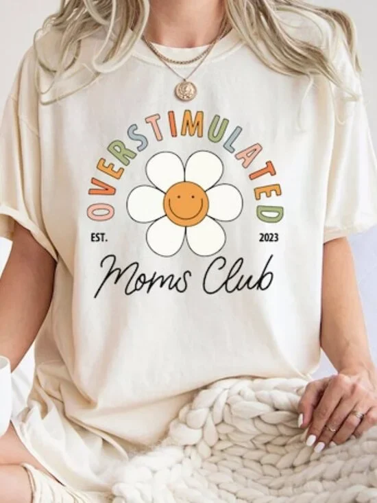 Custom Overstimulated Moms Club Mother's Day Gift Shirt - Picture 1 of 3